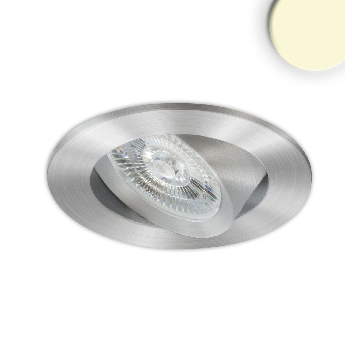 Slim68 | Inbouwspot | rond | 3000K | 9W | DALI dimbaar | geborsteld aluminium