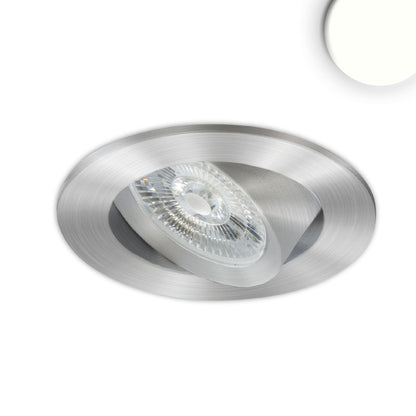 Slim68 MiniAMP | Inbouwspot | geborsteld aluminium | rond | 24V | dimbaar | 8W | neutraal wit