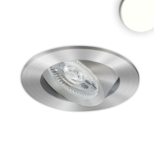 Slim68 MiniAMP | Inbouwspot | geborsteld aluminium | rond | 24V | dimbaar | 8W | neutraal wit
