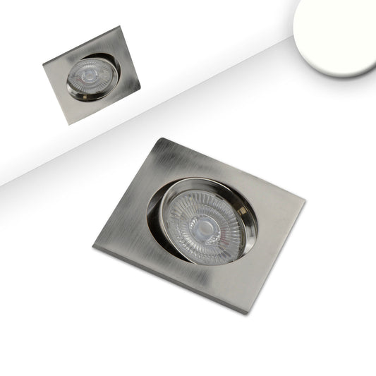 Slim68 | Inbouwspot | geborsteld aluminium | vierkant | 9W | dimbaar