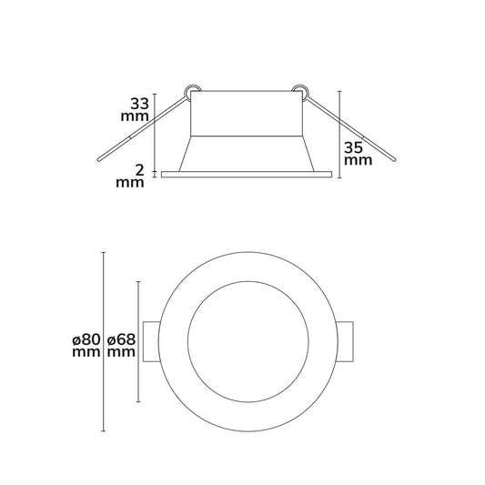 Sys-68 | Inbouwframe | voor GU10/MR16 | IP20 | incl. GU10 fitting | exclusief afdekring