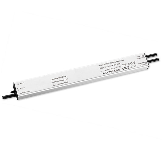 LED driver | PWM | 24V | 0-100W | Push/DALI-2 dimbaar | IP67 | SELV | ultrasmal