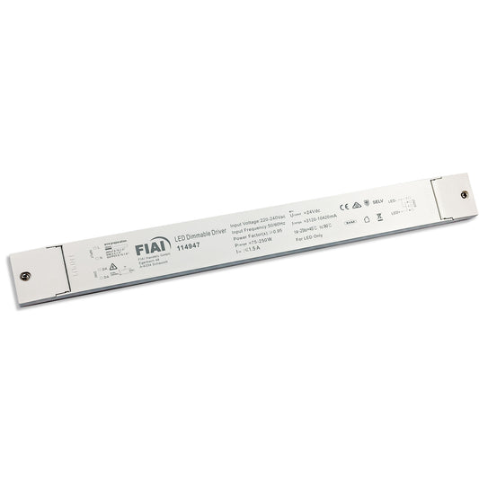 LED driver | PWM | 24V | 0-250W | Push/DALI-2 dimbaar | SELV | plat