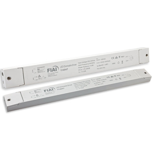 LED driver | PWM | 24V | 0-250W | Push/DALI-2 dimbaar | SELV | plat