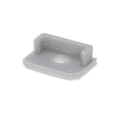 Profielaccessoire | Eindkap E201 met kabeldoorvoer | tegelprofiel T-vorm | 1 stuk
