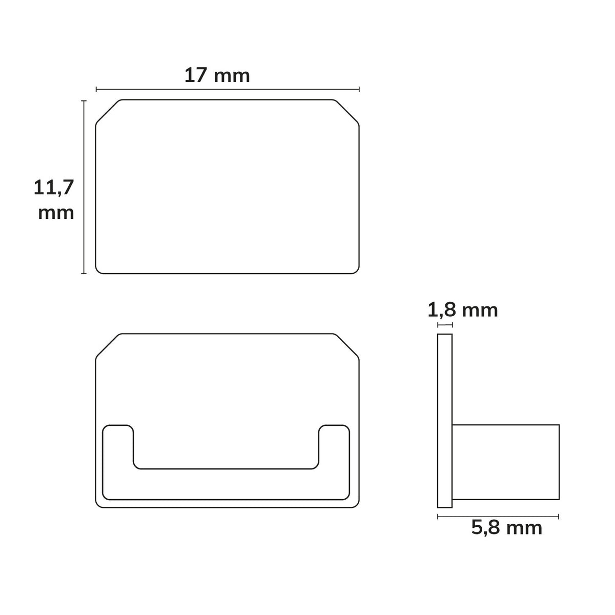 Profielaccessoire | Eindkap E202 | tegelprofiel eindafwerking | 1 stuk