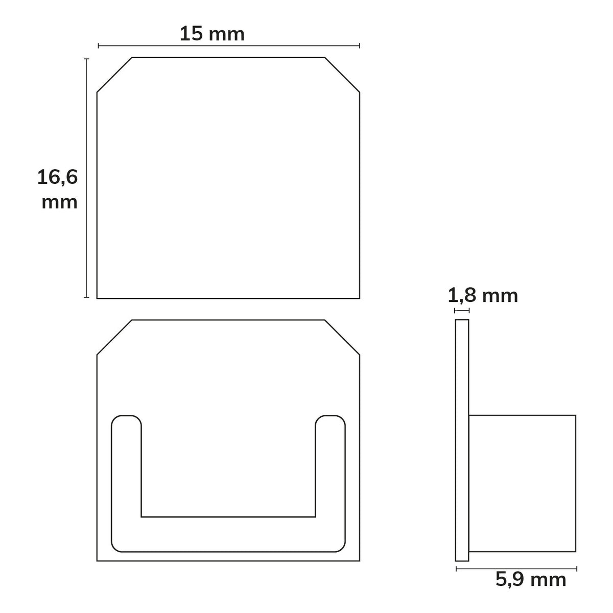 E210 | Profielaccessoire | Eindkap gipsprofiel | 1 stuk