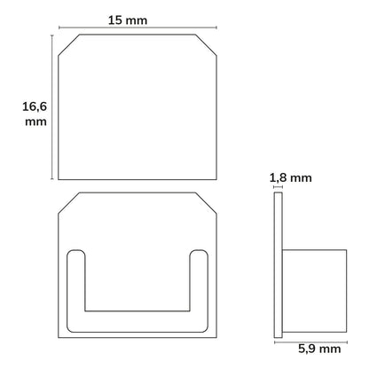 E210 | Profielaccessoire | Eindkap gipsprofiel | 1 stuk