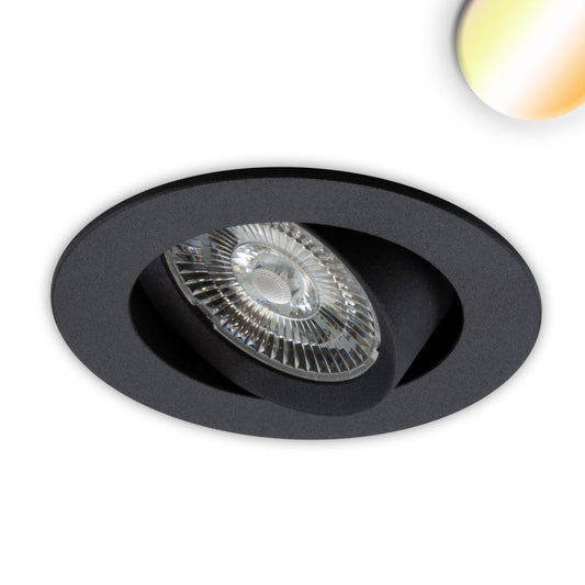 Sunset Slim68 | Inbouwspot | zwart | rond | dim-to-warm | 9W | 1800-2800K