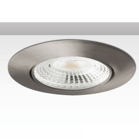 Ion | Inbouwframe | rond | gatmaat 73mm | satijn nikkel | voor GU10/MR16
