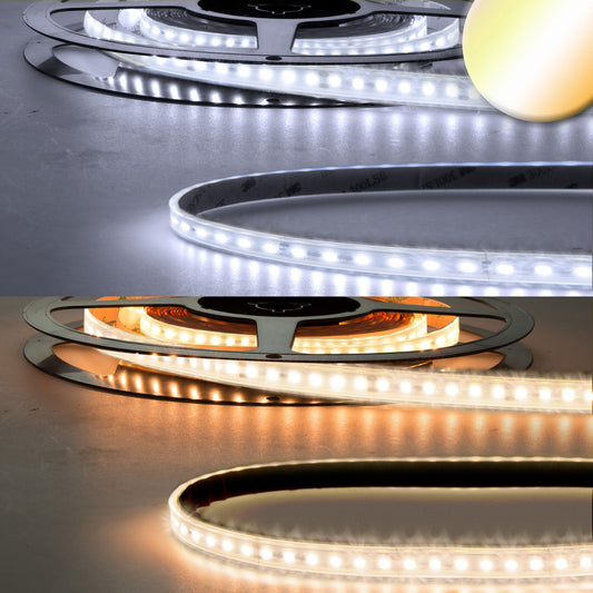 AQUA CRI923/950 CCT | LED-strip | 5m | 2300K-5000K | 10W+10W | 240 LED/m | 24V | IP68