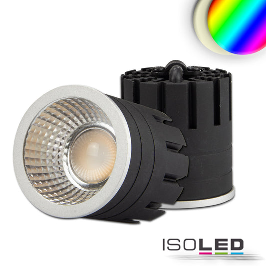 LED-lamp | GU10 RGB+3000K | 5-polig | 8W | 24V | 60° | zilver