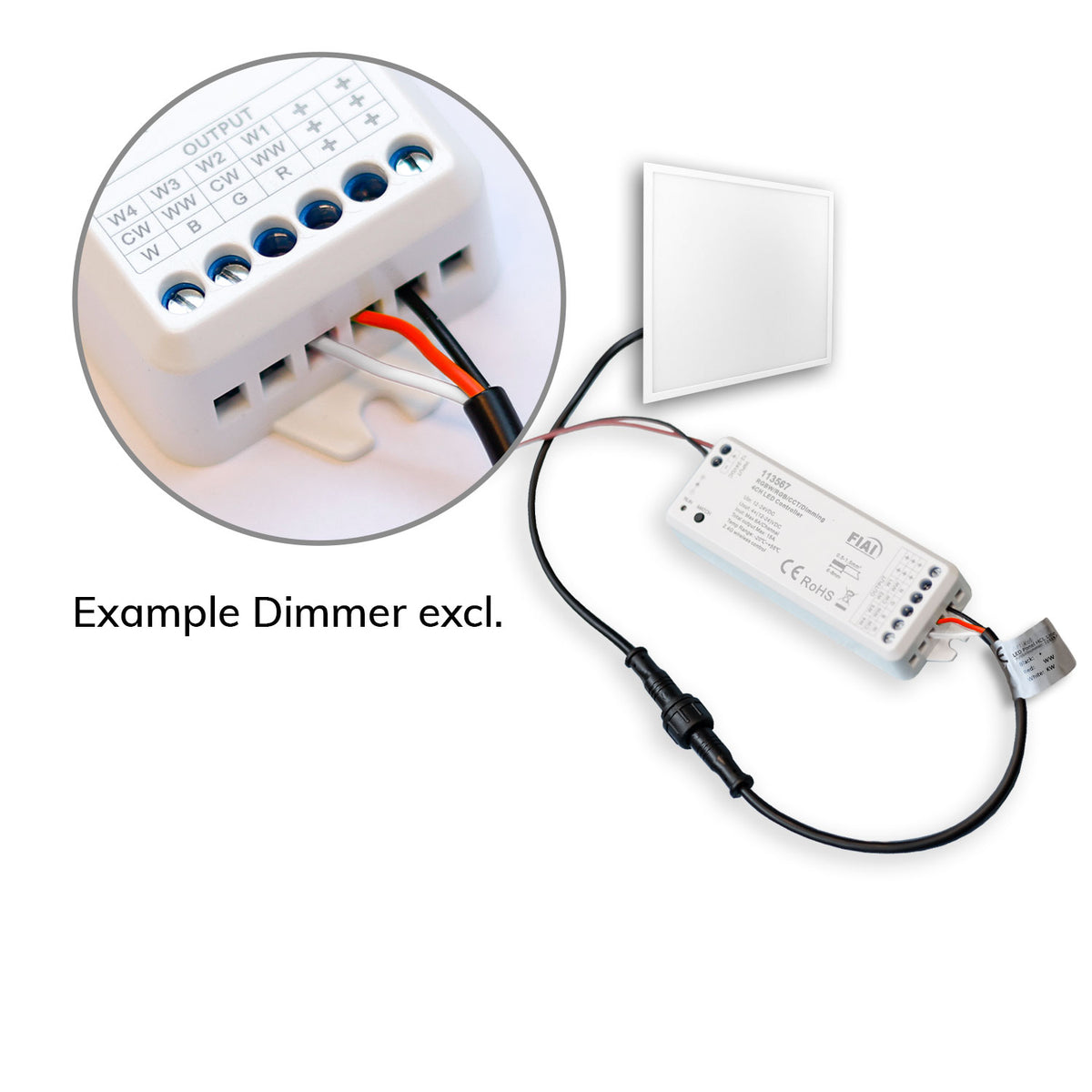 HCL Line 625 | LED Paneel | 24V | UGR<19 | tunable white | 28W | exclusief driver