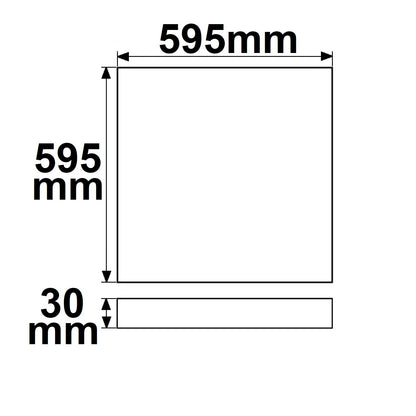 Backlight Line 600 | LED Paneel | 60x60cm | UGR<19 | CRI90 | 1-10V dimbaar | 36W | 4000K