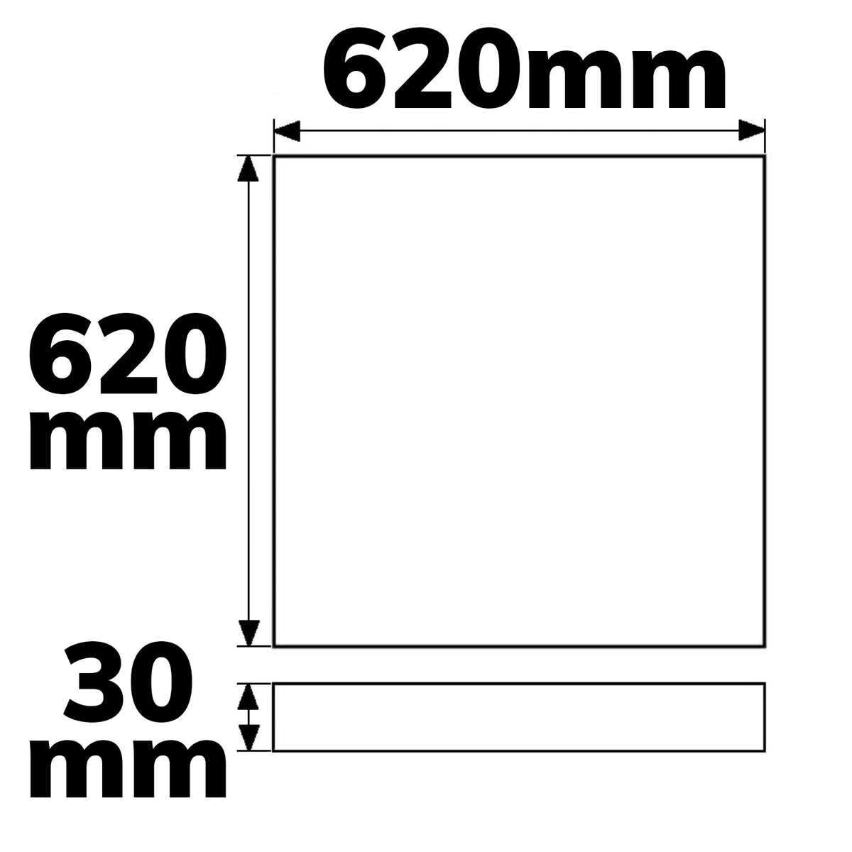 Backlight Line 625 | LED Paneel | 62,5x62,5cm | UGR<19 | CRI90 | 36W | 4000K