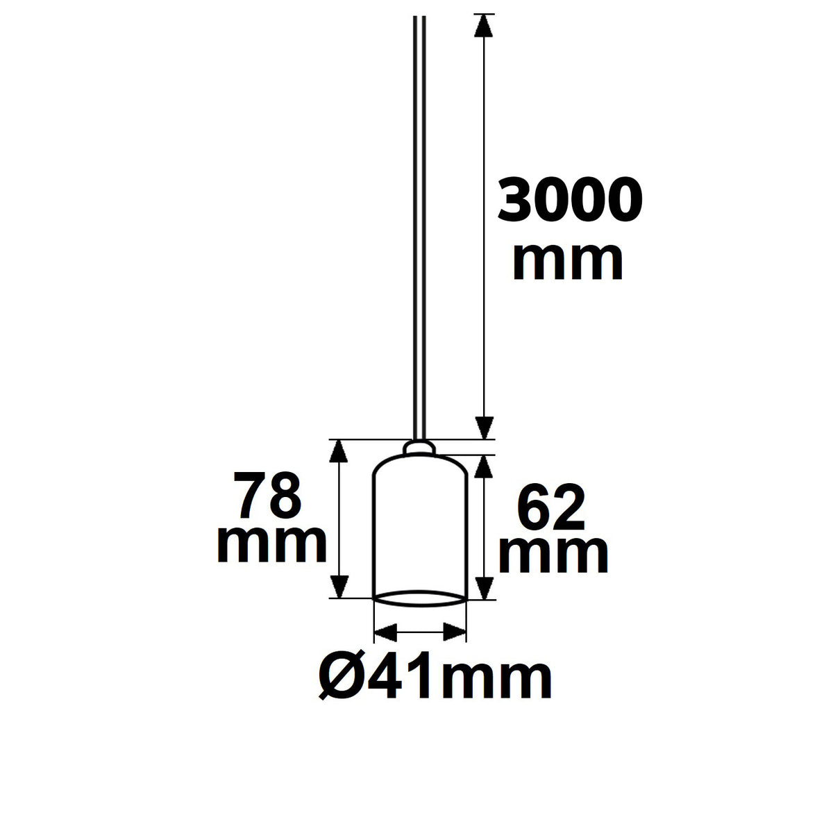 Fitting | E27 | zwart | zwarte kabel 300cm