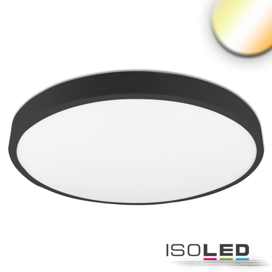 PRO | Plafondlamp | zwart | rond | DN500 | ColorSwitch 2700K/3000K/4000K | 36W | dimbaar