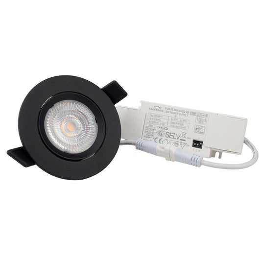 Slim68 | Inbouwspot | rond | 3000K | 9W | DALI dimbaar | zwart