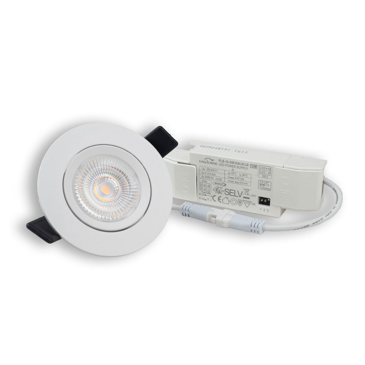 Slim68 | Inbouwspot | rond | 3000K | 9W | DALI dimbaar | wit