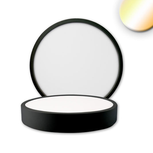 PRO | Plafondlamp | rond DN170 | ColorSwitch 2700/3000/4000K | 15W | dimbaar | zwart