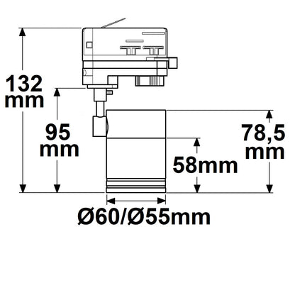 Railadapter | 3-fase | Mini | voor GU10 spots