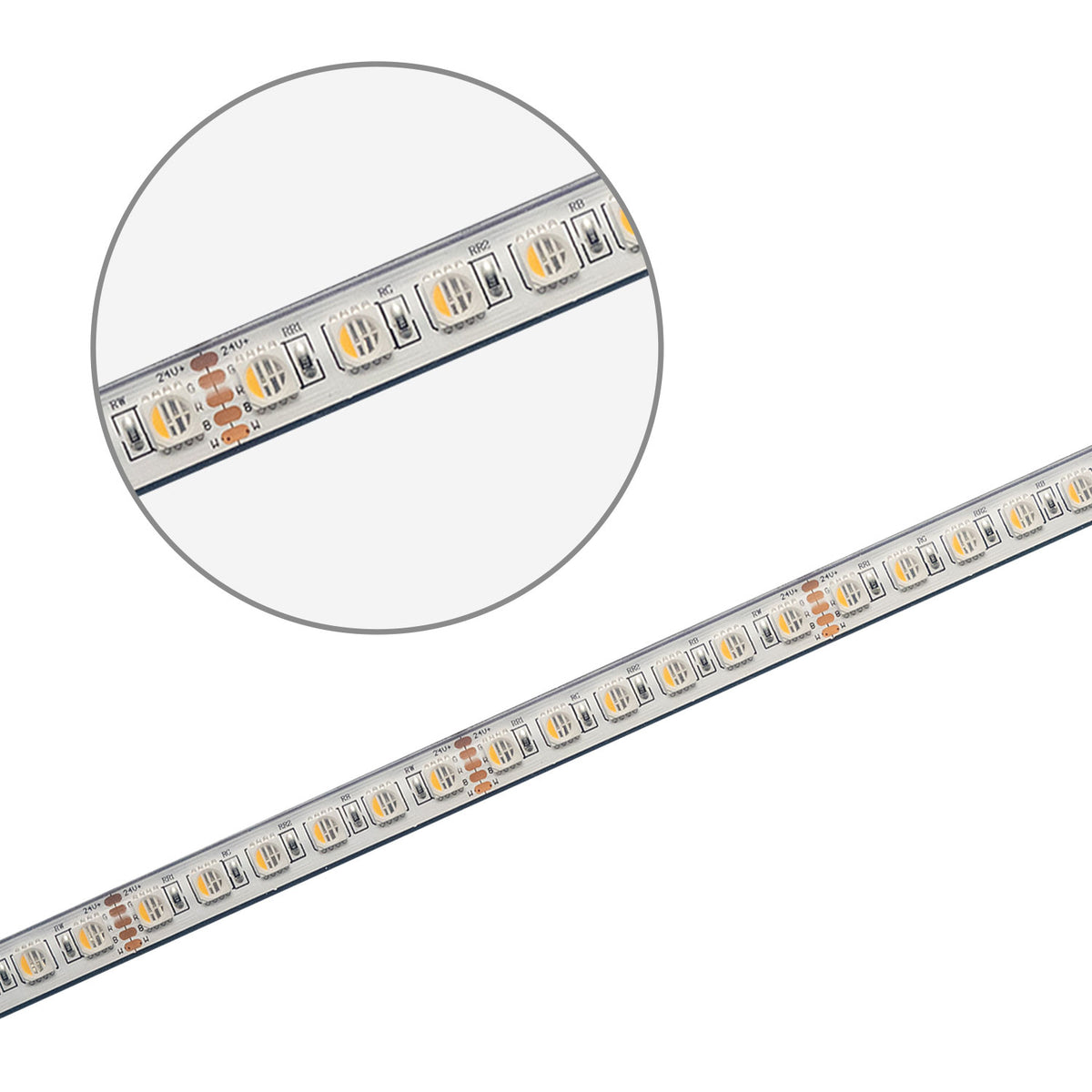 AQUA RGB+WW | LED-strip | 5m | 19W/m | 24V | IP68 | 4in1