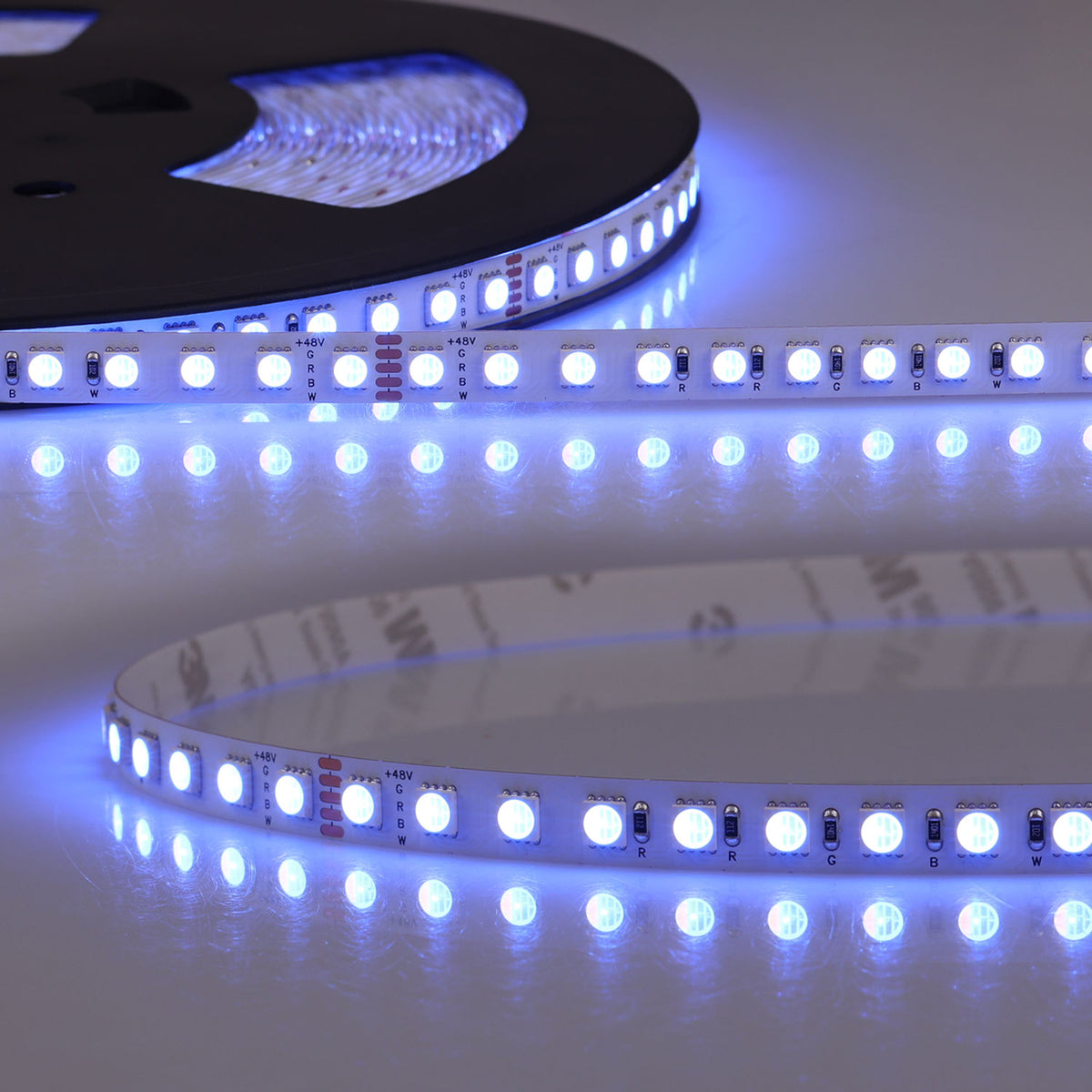 RGB+WW 48V | LED-strip | 20m | 19W/m | 96 LED/m | 48V | IP20