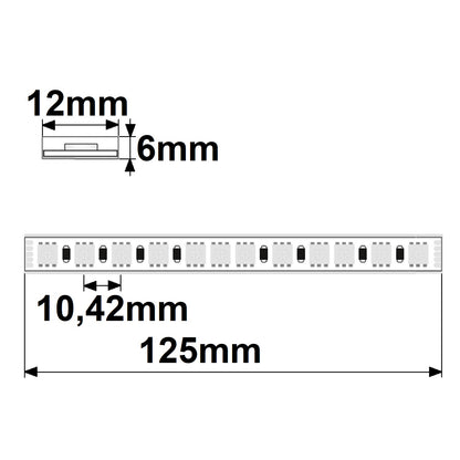 AQUA RGB 48V | LED-strip | 3in1 | 20m | 14,4W/m | 96 LED/m | 48V | IP68