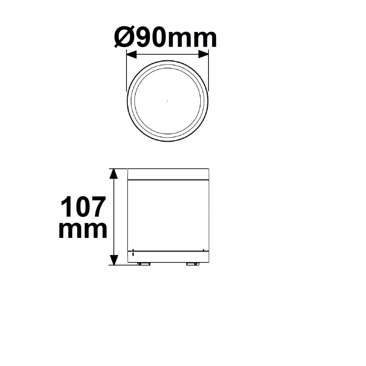 Opbouwarmatuur | plafondspot | ColorSwitch 3000K/4000K/5000K | IP65 | dimbaar