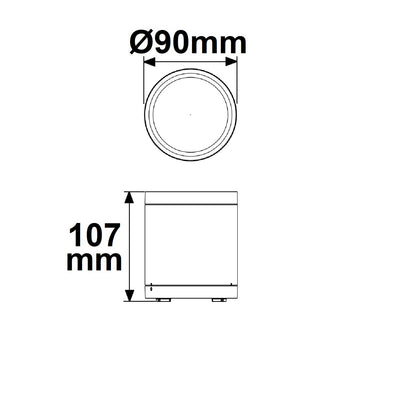 Opbouwarmatuur | plafondspot | ColorSwitch 3000K/4000K/5000K | IP65 | dimbaar