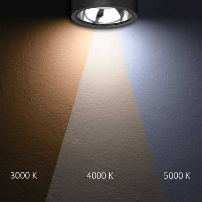 Opbouwarmatuur | plafondspot | ColorSwitch 3000K/4000K/5000K | IP65 | dimbaar