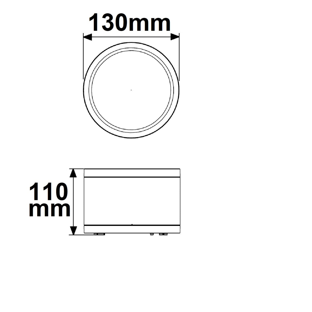 Opbouwarmatuur | plafondspot | ColorSwitch 3000K/4000K/5000K | IP65 | dimbaar