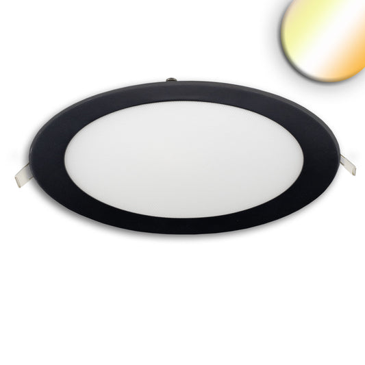 Downlight | rond | ultraplat | zwart | ColorSwitch 3000K/3500K/4000K | dimbaar