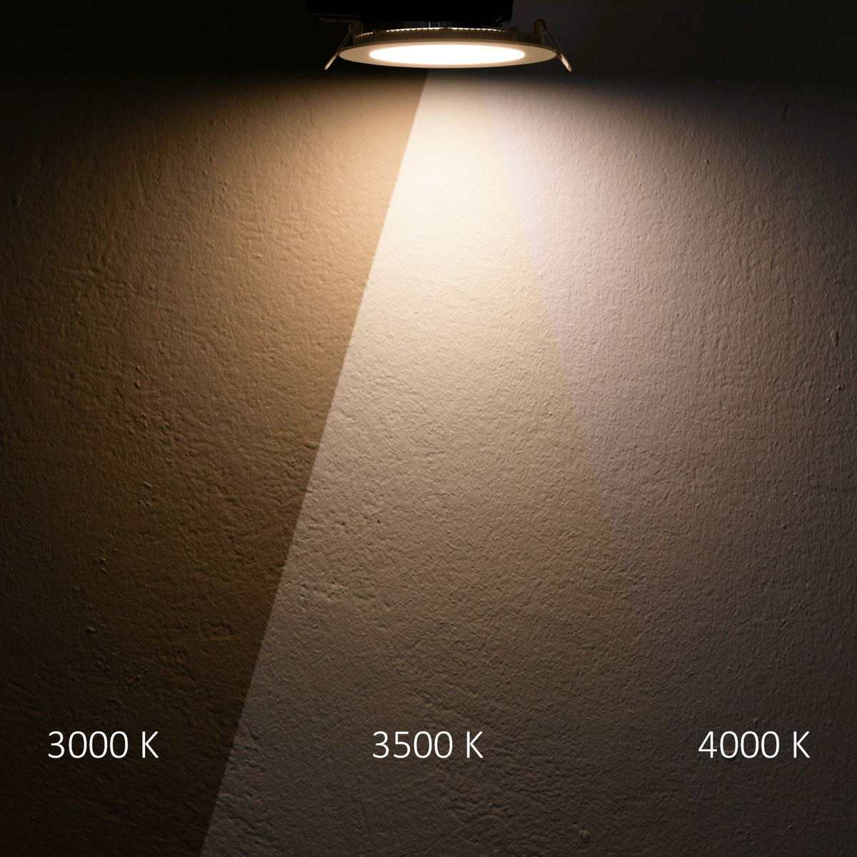 Downlight | rond | ultraplat | wit | ColorSwitch 3000K/3500K/4000K | dimbaar