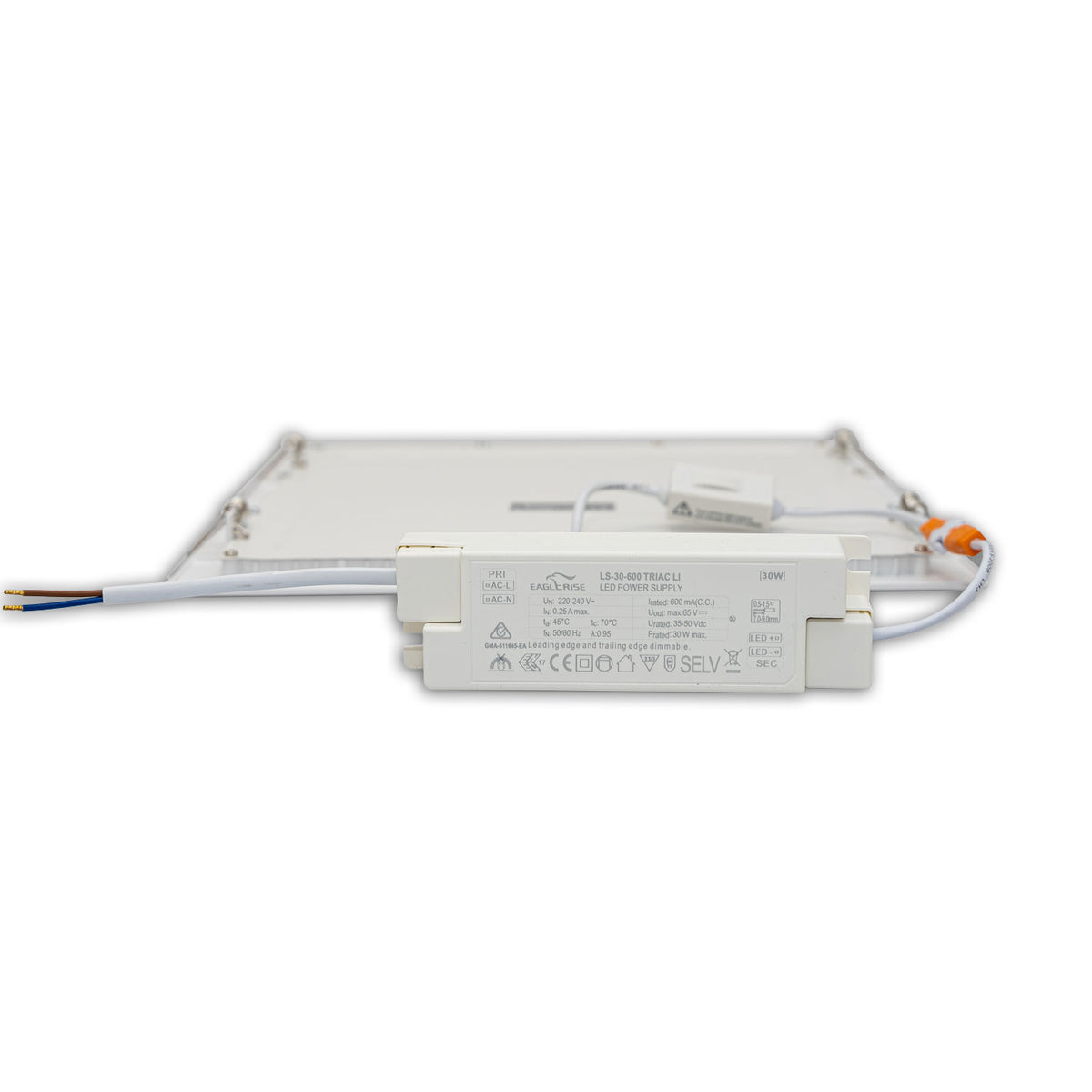 Downlight | vierkant | ultraplat | wit | 300x300mm | ColorSwitch | dimbaar | 24W