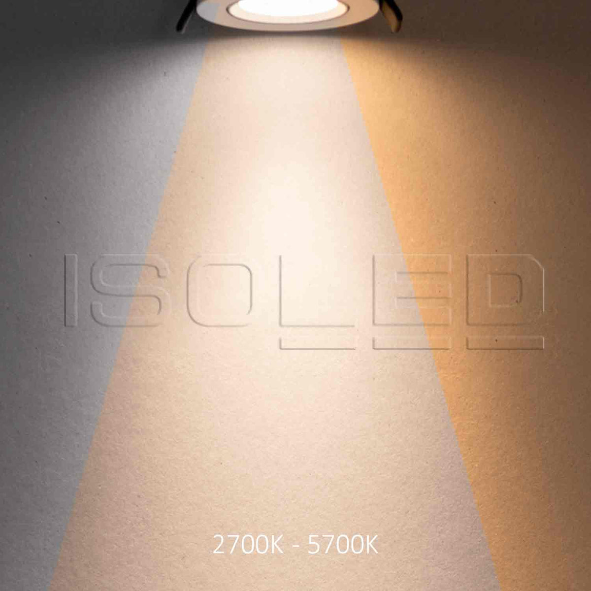 Slim68 | Inbouwspot | rond | dynamic white 2700K tot 5700K | 6W+6W | 24V | wit