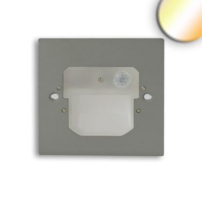 Sys-Wall68 | Wandinbouwarmatuur | ColorSwitch 3000/4000/6000K | 2W | PIR sensor | 230V
