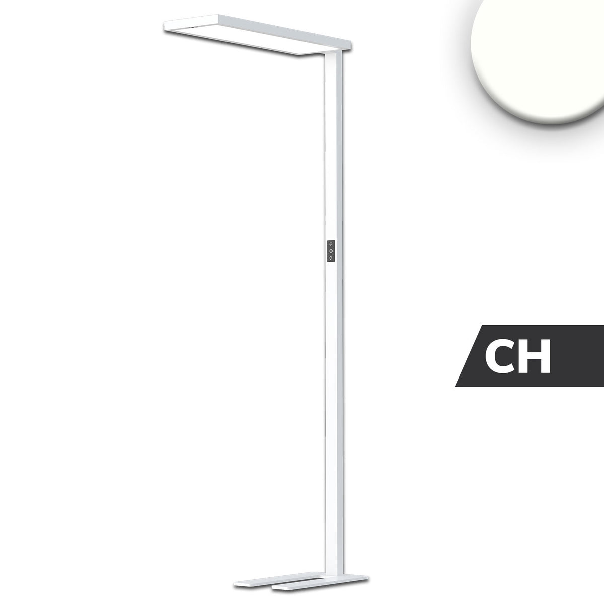 Office Pro | Vloerlamp | up&down | 4000K | 80W+20W | UGR<19 | touch-dim | CH-stekker