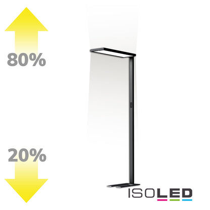 Office Pro | Vloerlamp | up&down | 4000K | 80W+20W | UGR<19 | touch-dim | CH-stekker