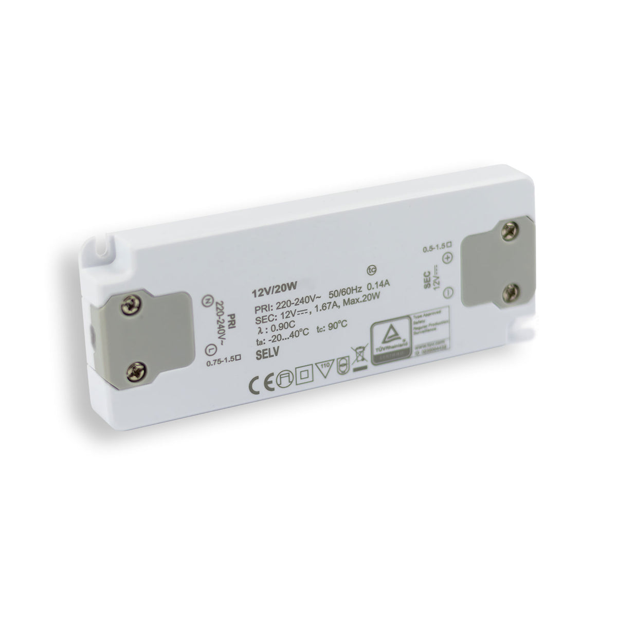 LED driver | 12V | 0-20W | ultraplat