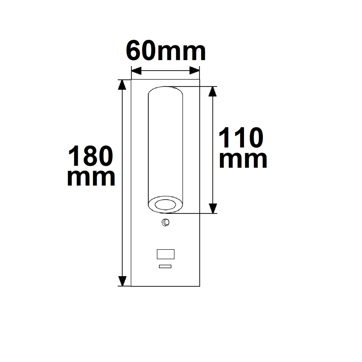 Wandlamp | Leeslamp met USB-A en USB-C | 3W | warm wit | 3 standen dimbaar