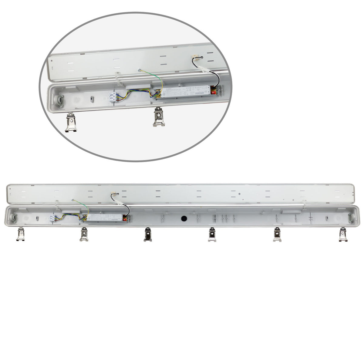 Lineaire armatuur | waterdicht | 150cm | PowerSwitch 33-60W | IP65