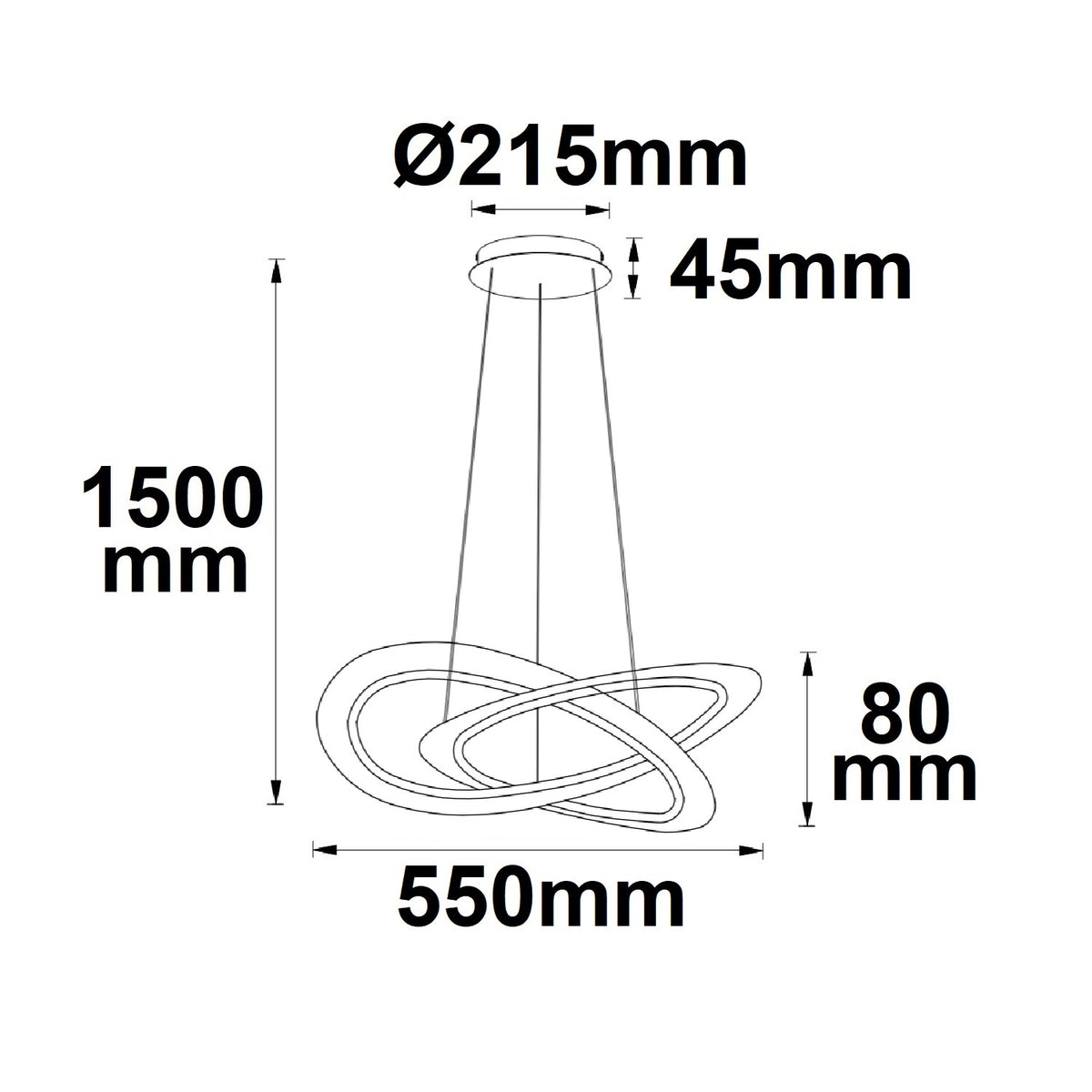Design 600 | Hanglamp | rond | dimbaar | 40W | 3000K