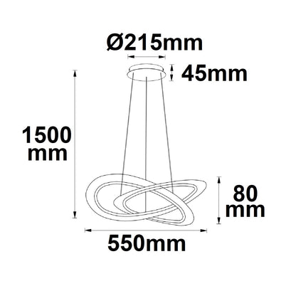 Design 600 | Hanglamp | rond | dimbaar | 40W | 3000K