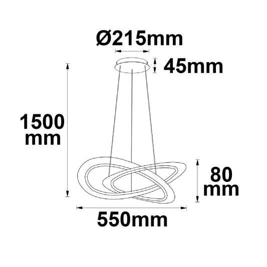 Design 600 | Hanglamp | rond | dimbaar | 40W | 3000K