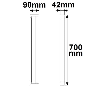 Wandlamp | zwenkbaar | CCT 2700/3000/4000K | 20W | 700mm