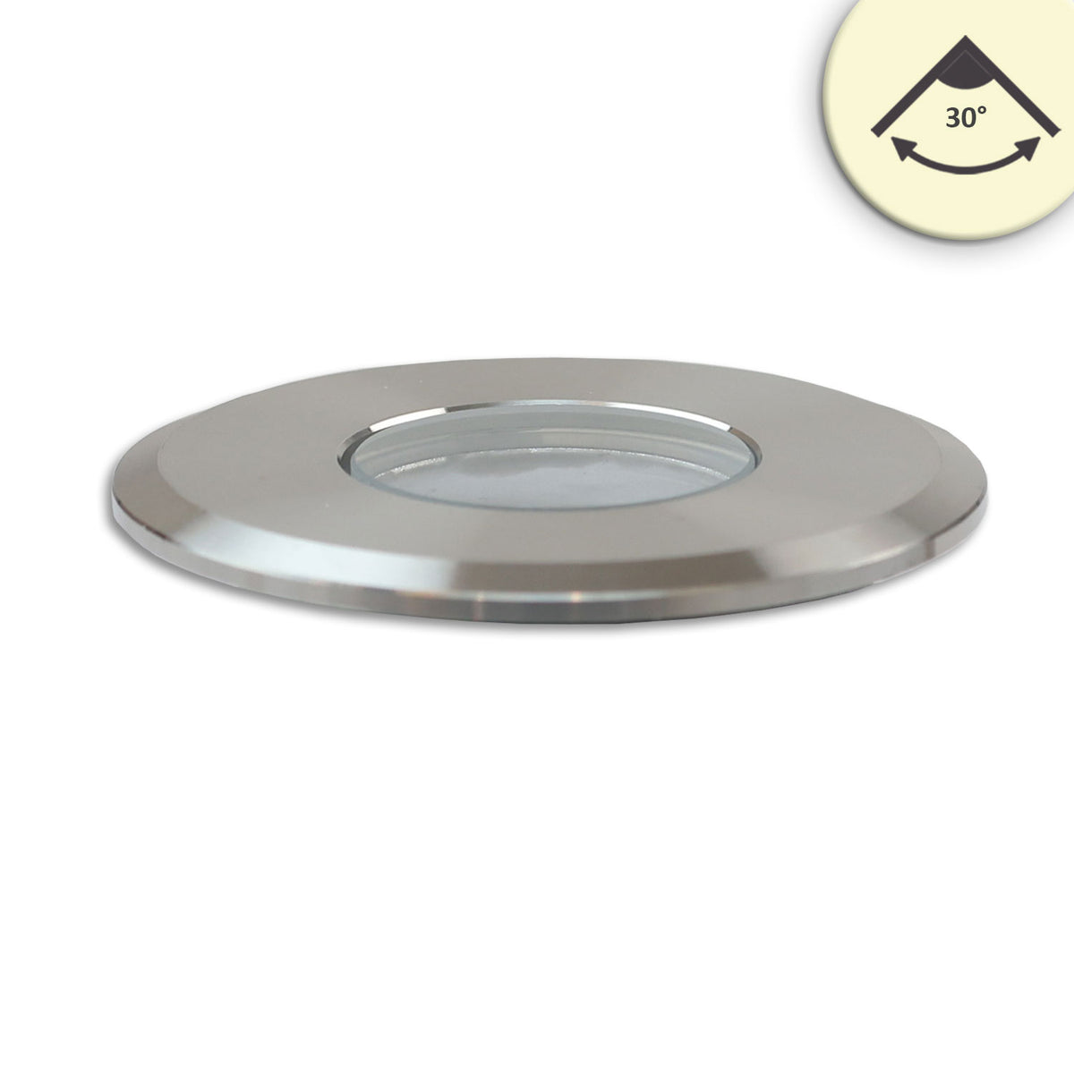 Grondspot | rond 55mm | 3W | 12-24V | IP67 | RVS