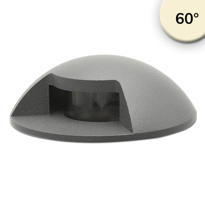 1SIDE | Grondspot | rond | Ø60mm | 12-24V | IP67 | 3W | warm wit