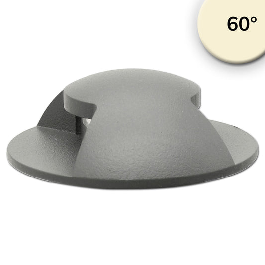 2SIDE | Grondspot | rond | Ø60mm | 12-24V | IP67 | 3W | warm wit