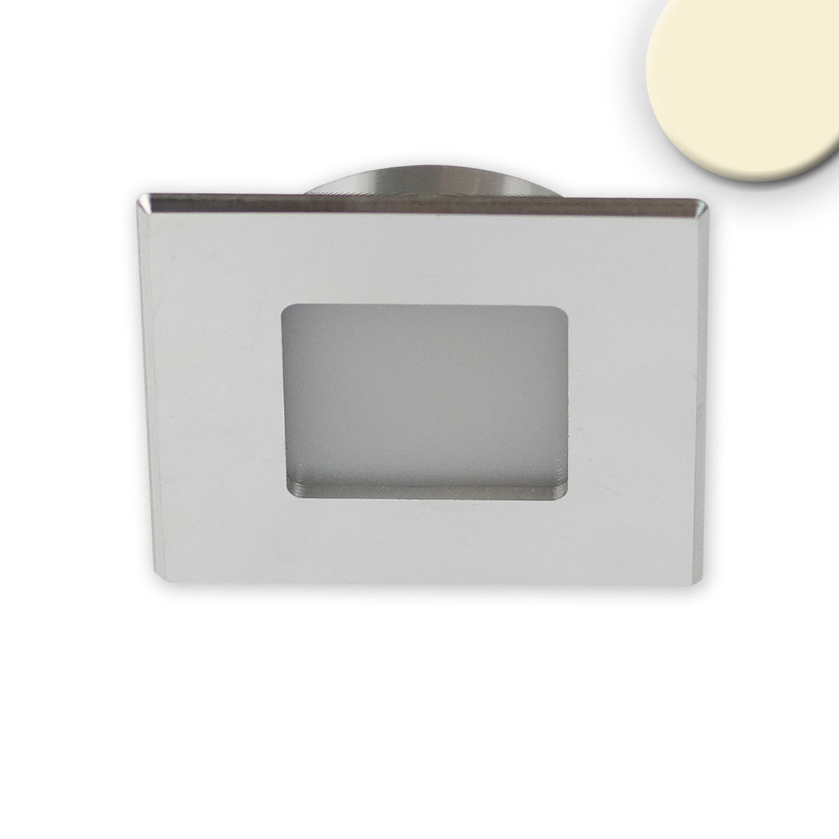 MiniAMP | Meubelinbouwspot | vierkant | 3000K | 3W | 24V | 120° | geborsteld aluminium